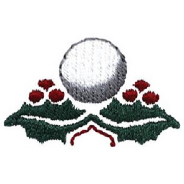 Picture of Golf Bally Holly Machine Embroidery Design