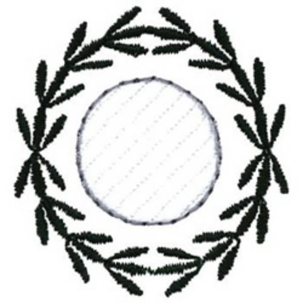 Picture of Golf Wreath Machine Embroidery Design