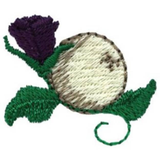 Picture of Ball & Rose Machine Embroidery Design