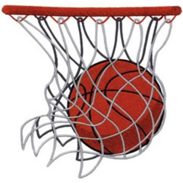 Picture of Basketball Hoop Machine Embroidery Design