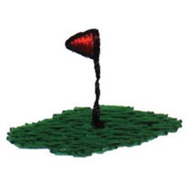 Picture of Golf Green Machine Embroidery Design