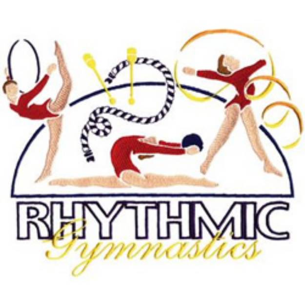 Picture of Rhythmic Gymnastics Machine Embroidery Design