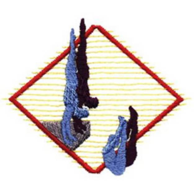 Picture of Synchronized Diving Machine Embroidery Design