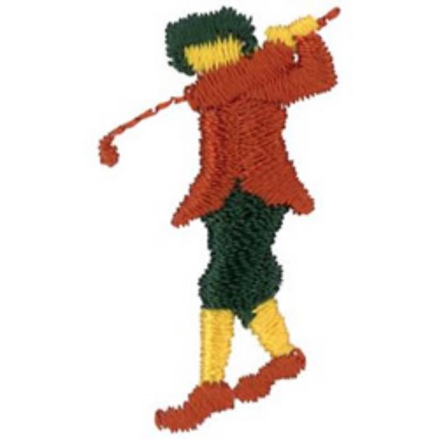 Picture of Small Man Golfer Machine Embroidery Design