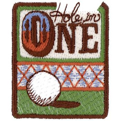 Hole In One Machine Embroidery Design