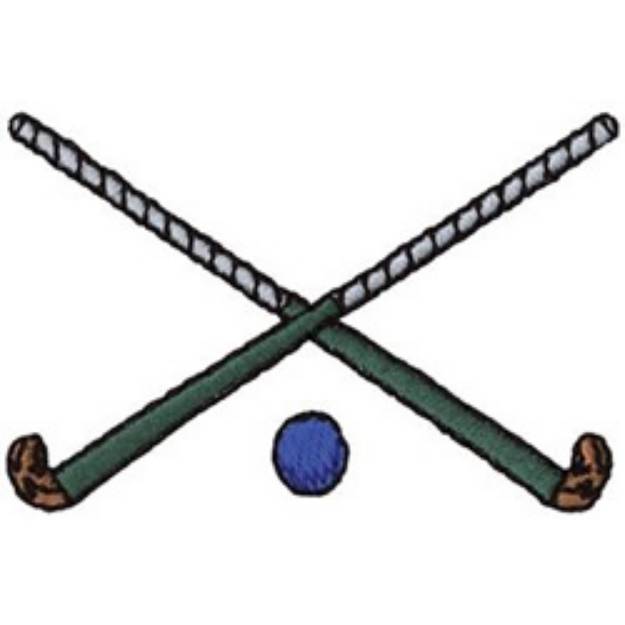 Picture of Field Hockey Machine Embroidery Design