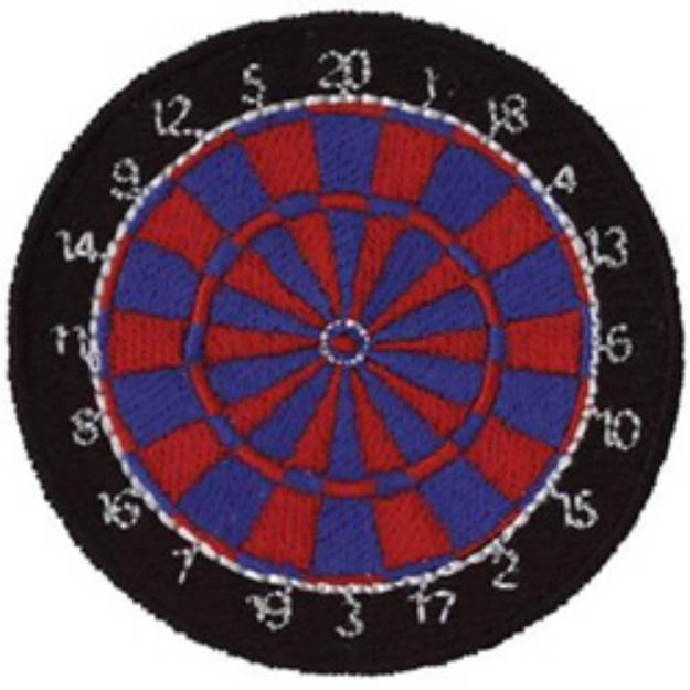 Picture of Dartboard Machine Embroidery Design