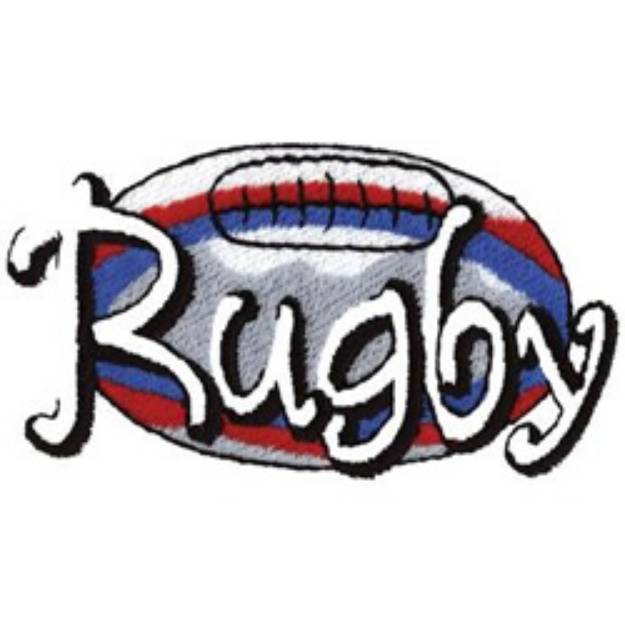 Picture of Rugby Machine Embroidery Design