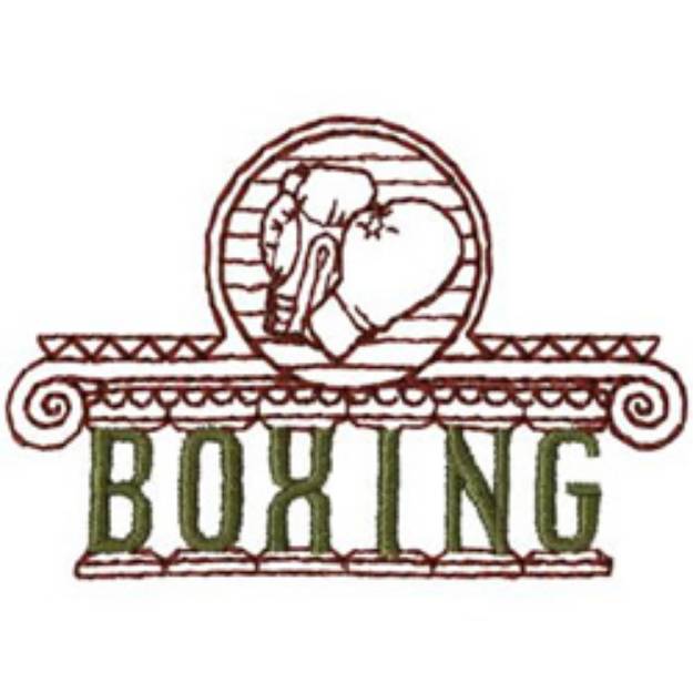 Picture of Olympic Boxing Machine Embroidery Design