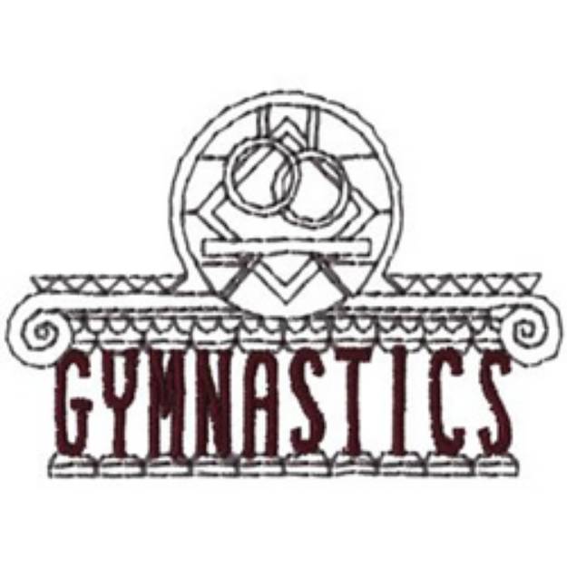 Picture of Olympic Gymnastics Machine Embroidery Design