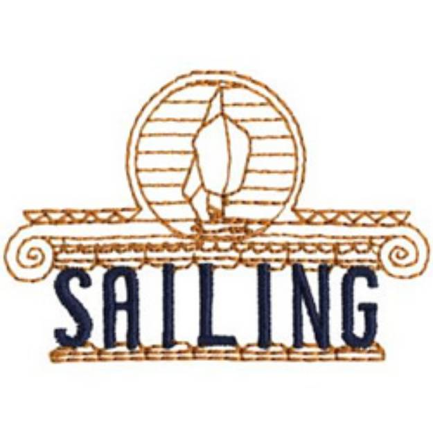 Picture of Olympic Sailing Machine Embroidery Design