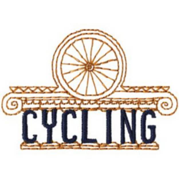 Picture of Olympic Cycling Machine Embroidery Design
