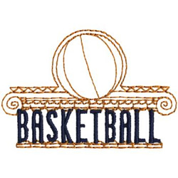 Olympic Basketball Machine Embroidery Design