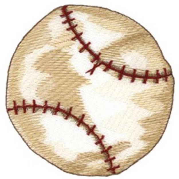 Picture of Large Softball Machine Embroidery Design