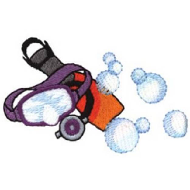 Picture of Dive Gear Machine Embroidery Design