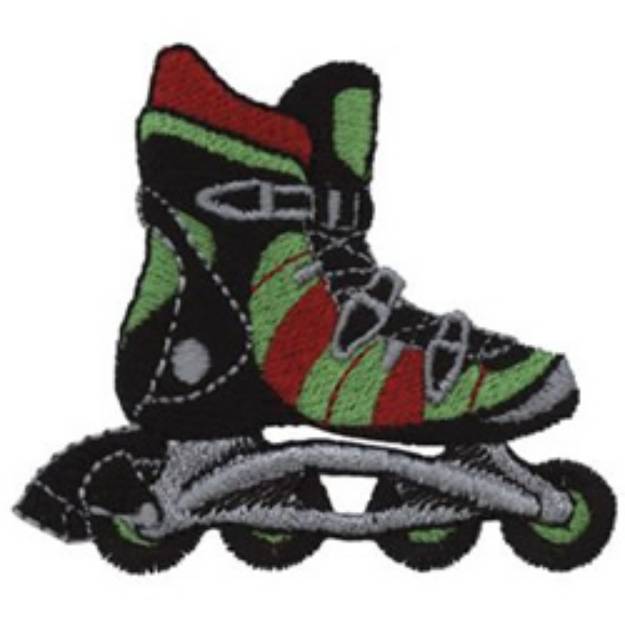 Picture of In-Line Skates Machine Embroidery Design