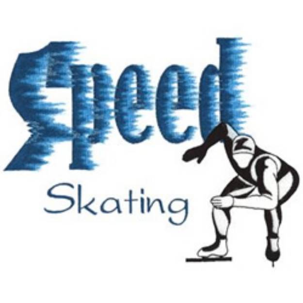 Picture of Speed Skating Machine Embroidery Design