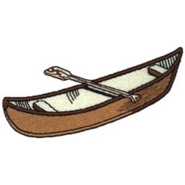 Picture of Canoe Machine Embroidery Design