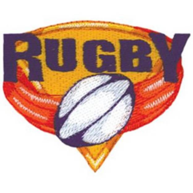 Picture of Rugby Machine Embroidery Design