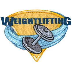 Weightlifting Machine Embroidery Design