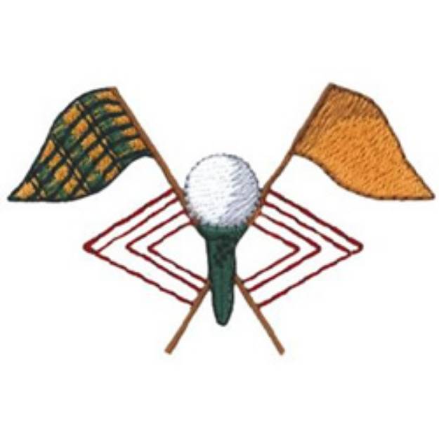 Picture of Golf Flags Machine Embroidery Design