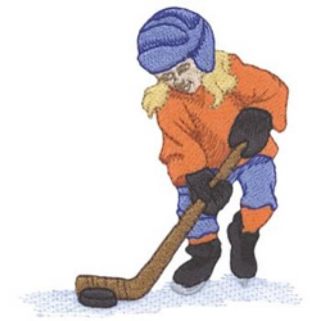 Picture of Hockey Girl Machine Embroidery Design