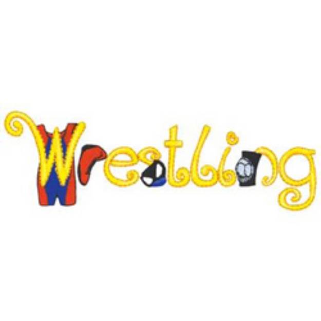 Picture of Wrestling Machine Embroidery Design