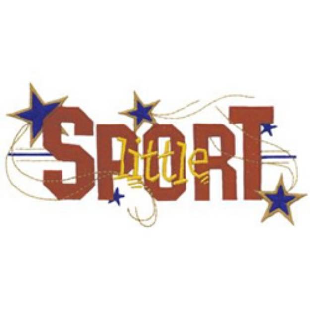 Picture of Little Sport Machine Embroidery Design