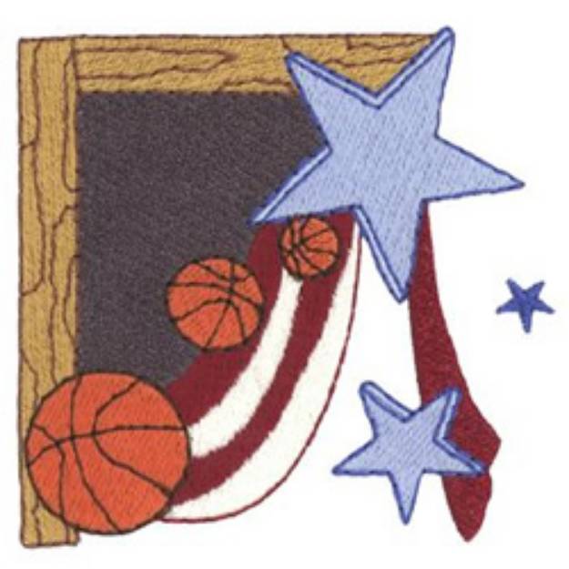 Picture of Basketball Stars Machine Embroidery Design