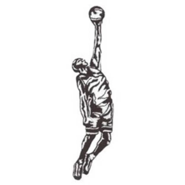 Picture of Basketball Player Machine Embroidery Design