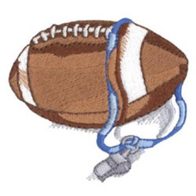 Picture of Football Design Machine Embroidery Design