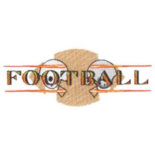 Picture of Football Design Machine Embroidery Design