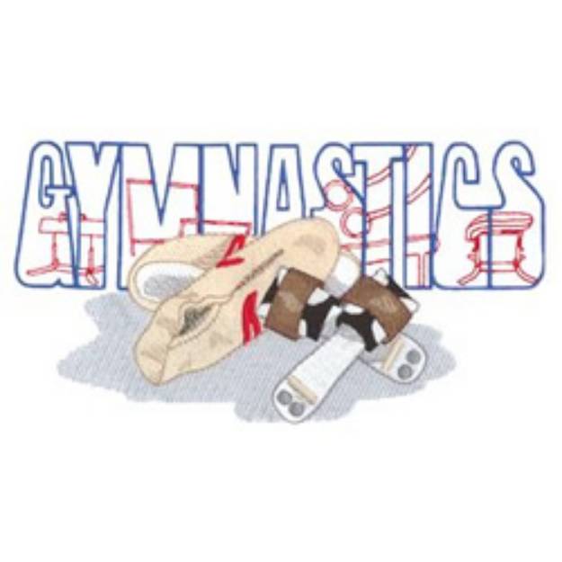Picture of Gymnastics Machine Embroidery Design