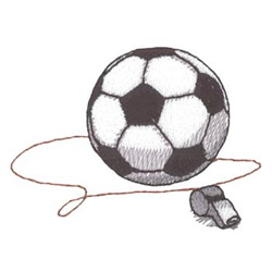Ball With Whistle Machine Embroidery Design