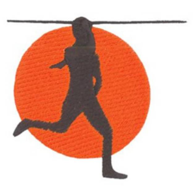 Picture of Javelin Throw Machine Embroidery Design