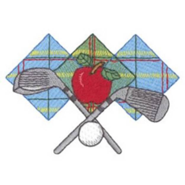 Picture of Golf Teacher Machine Embroidery Design