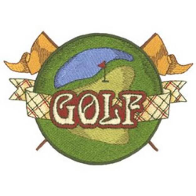 Picture of Golf Design Machine Embroidery Design