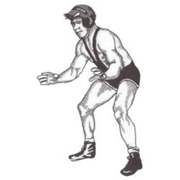 Picture of Wrestler Machine Embroidery Design