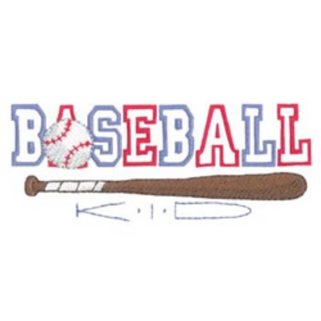 Picture of Baseball Kid Machine Embroidery Design