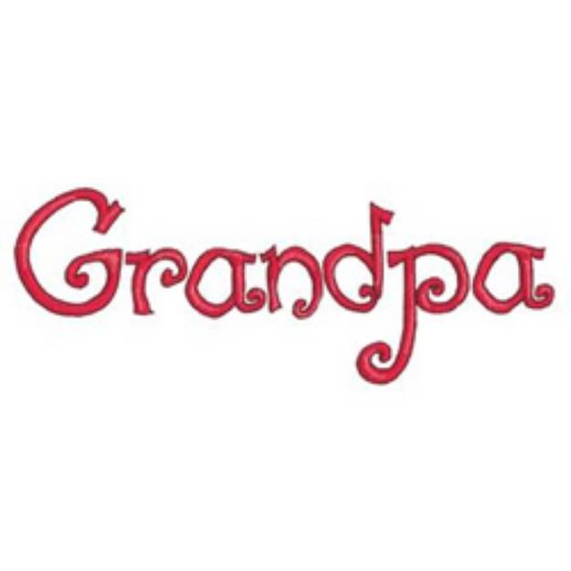 Picture of Grandpa Machine Embroidery Design