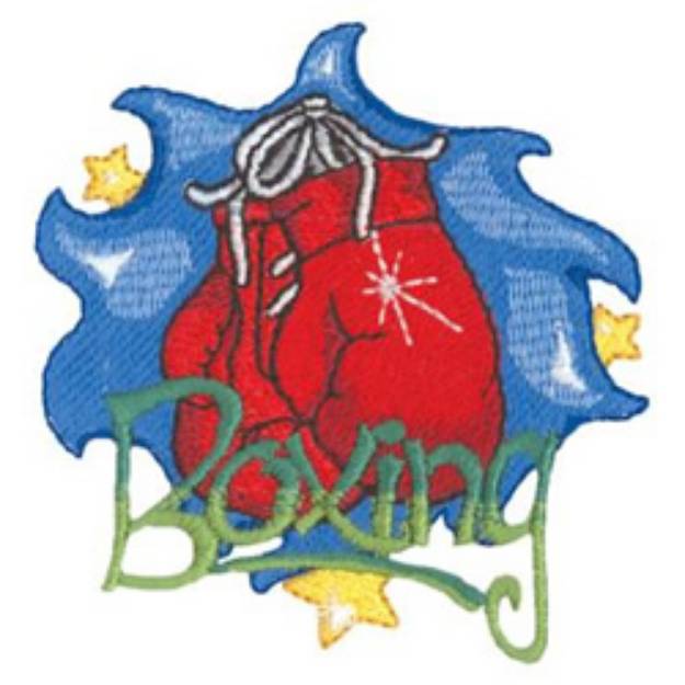 Picture of Boxing Machine Embroidery Design