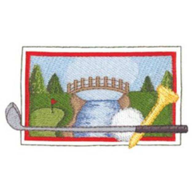 Picture of Golf Scene Machine Embroidery Design