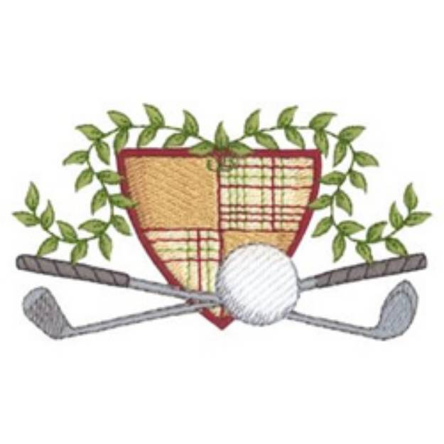 Picture of Golf Crest Machine Embroidery Design