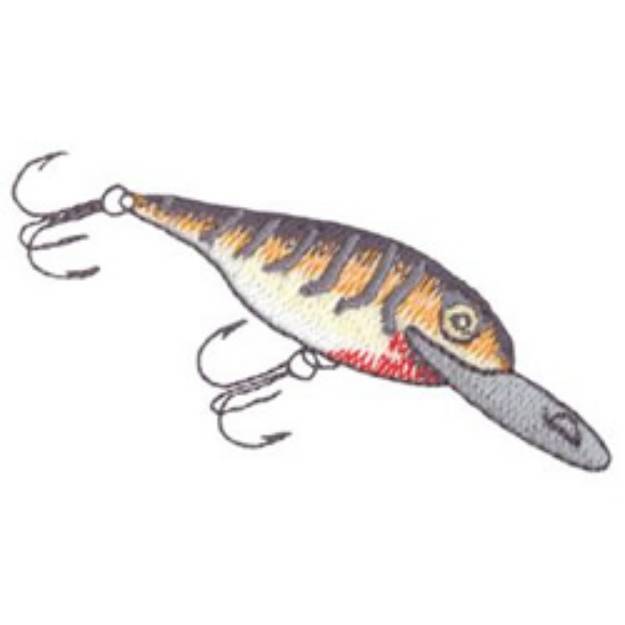 Picture of Crankbait Machine Embroidery Design