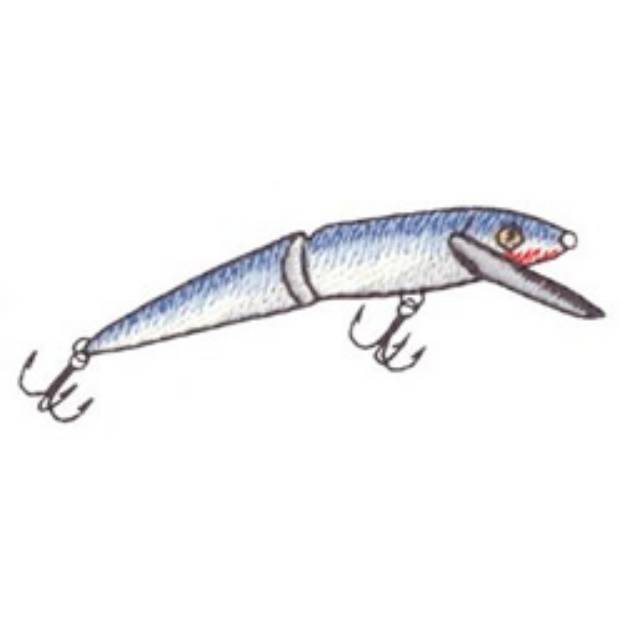 Picture of Jointed Crankbait Machine Embroidery Design