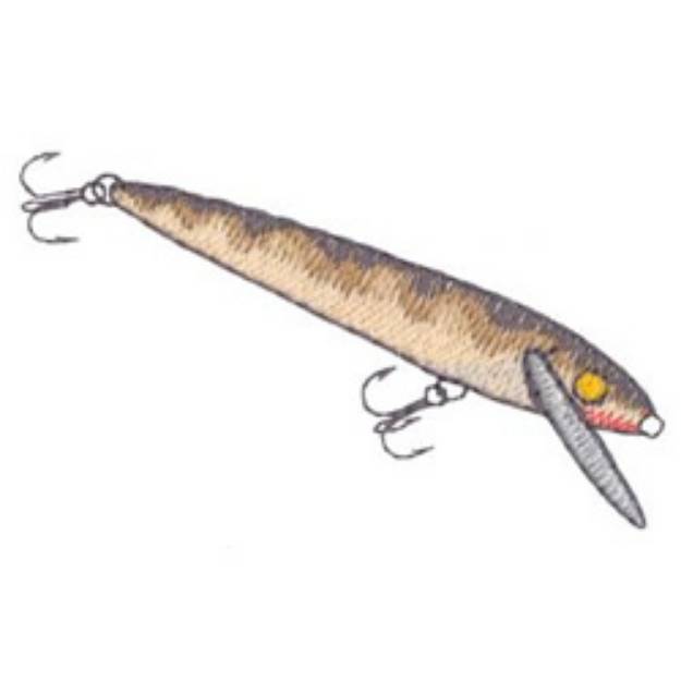 Picture of Crankbait Machine Embroidery Design