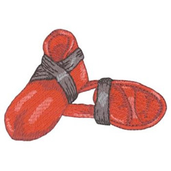 Sparring Boots Machine Embroidery Design