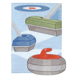 Curling Design Machine Embroidery Design