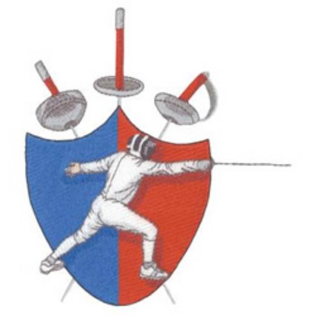 Picture of Fencing Shield Machine Embroidery Design