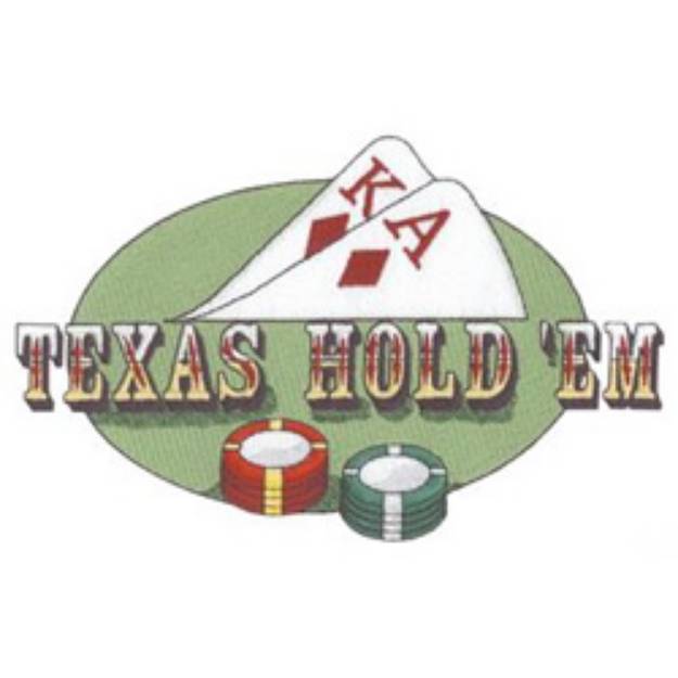 Picture of Texas Hold Em Machine Embroidery Design